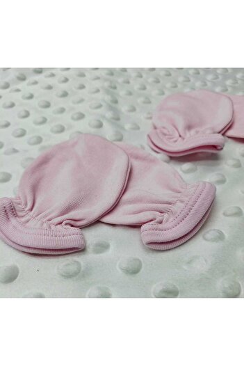 BERKAY Berkaysun Cotton Newborn Baby Gloves 2 Pairs Pink