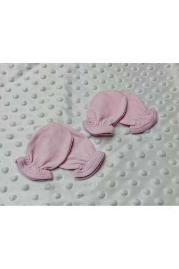 BERKAY Berkaysun Cotton Newborn Baby Gloves 2 Pairs Pink