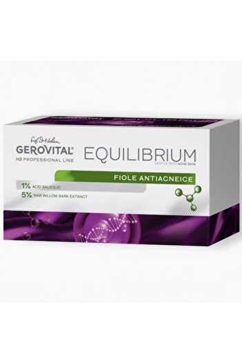 GEROVITAL Fiole Antiacneice H3 Equilibrium, 20 buc x 2 ml