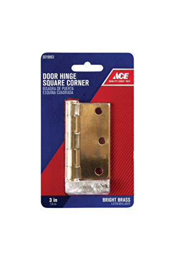 ACE Removable Pin Residential Square Corner Door Hinge 3 Inch