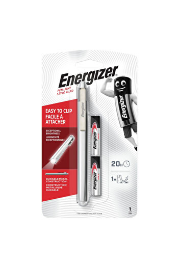 Energizer Battery Powered Rechargeable High Brightness Metal LED Pen Light