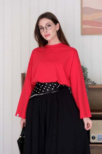 Ceylan Otantik Black Muslin Piping Skirt