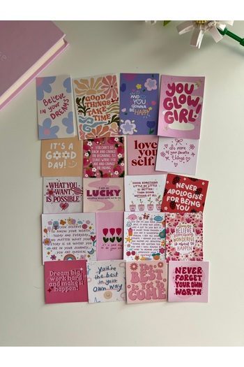 Hara Company Feel Good about Yourself Nice Words Sticker Pack