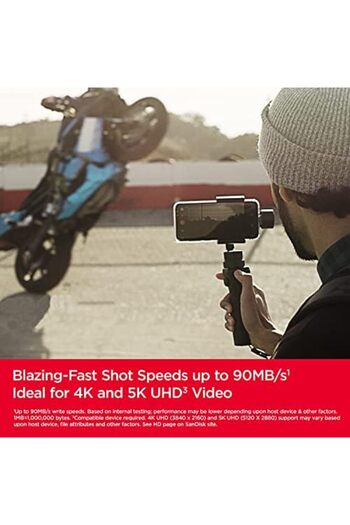 SanDisk بطاقة Micro SD Extreme microSDXC UHS-I سعة 128 جيجابايت - SDSQXAA-128G-GN6MA