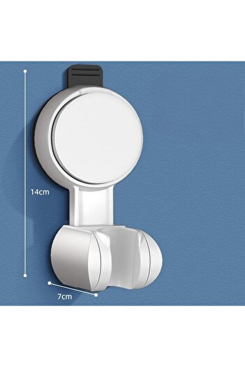 Choice white 1Pc Universal Shower Head Holder Adjustable Strong Adhesive ABS Shower Brackets Suction Cup Wa