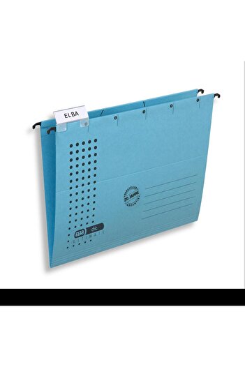 ELBA Ultimate Simple Hanging Folder A4, 240gsm Cardboard, 330-Sheet Capacity, Blue Color