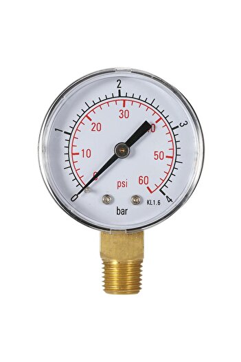 Choice1 TS-50-4bar 0~60psi 0~4bar/0~15psi 0~1bar 50mm Pool Filter Water Pressure Dial Hydraulic Pressure Gau