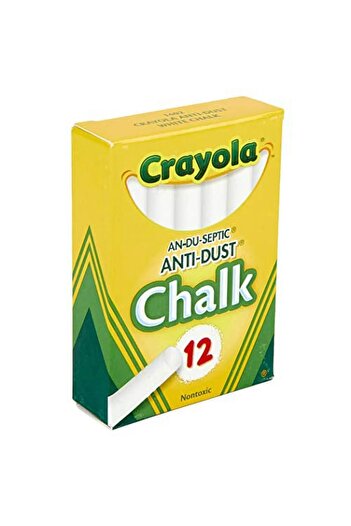 Crayola Chalk 12pcs Pack of (10 Anti-Dust)