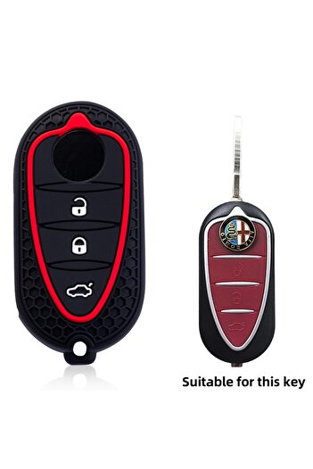 Choice black Silicone Key Cover Holder For Alfa Romeo Giulietta Myth Junior 4C Romeo Mito Myth 159 GTO GTA