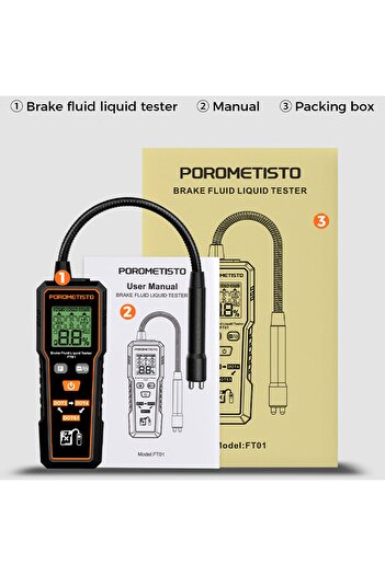Choice FT01 FT01 Digital Brake Fluid Tester Auto Car Brake Oil Moisture Detector Tester for DOT3/DOT4/DOT5.