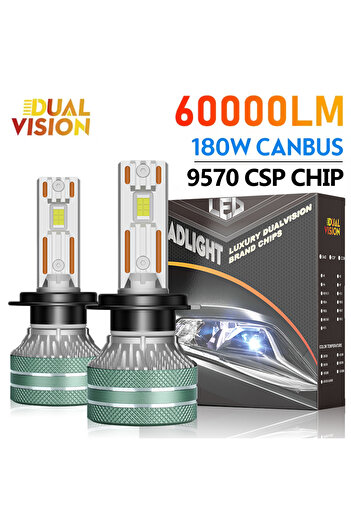 Choice H3 WHITE Dualvision K5C H7 LED 60000LM Car Headlight Canbus H3 H1 H4 H11 9012 HIR2 H8 H9 9005 9006 H