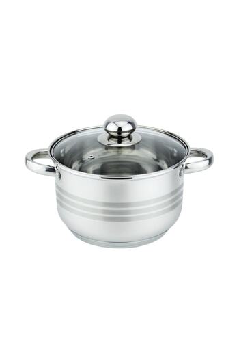 Floria ZLN-4069 Oală de gătit cu capac, oțel inoxidabil, 24 x 15 cm, 5,5 L
