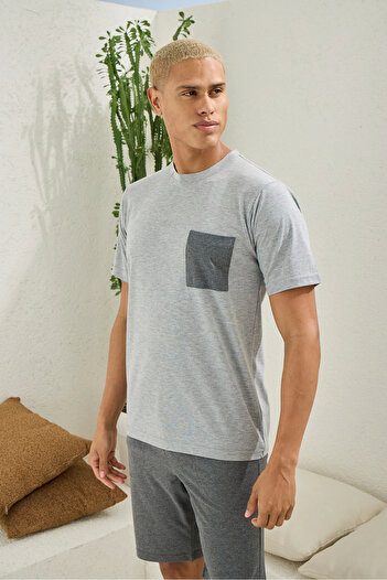 Kocabey 2008 Men's O Neck Shorts Suit