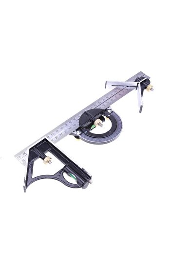 Choice 3 in 1 Ruler 3-in-1 Woodworking Combination Square 300mm Adjustable Set – Measuring Ruler, Angle Fin
