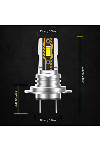 Choice H7 6500K AILEO 2Pcs H7 LED Lights 60W 16000LM Headlight Bulb 6500K Design Wireless For Car Lamp CSP