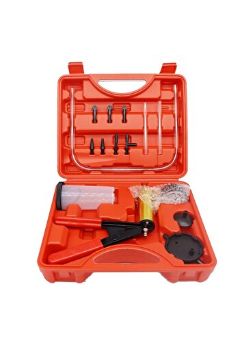 Choice1 with plastic box 2 in 1 Manual Vacuum Pressure Pump Brake Fluid Drain Kit Vacuum Pistol Pump Tester
