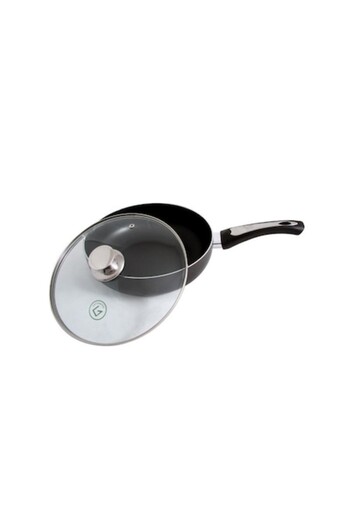 OEM Grunberg Frying Pan, 24 cm, Lid, Black