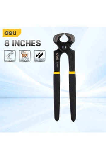 Deli 6 inches Carpenters Pincers End Cutting Pliers Wire Cutting Pliers Nail Puller Nail Remover Too