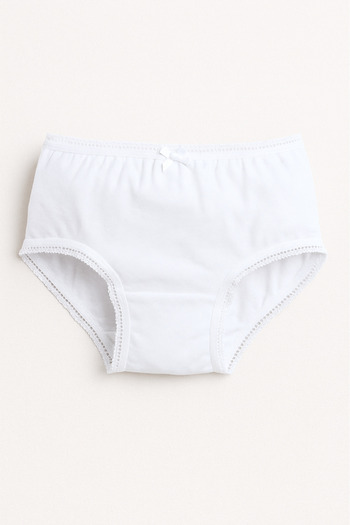 Victor and Jane 3-Pack Girls' Briefs – Neutral Cotton Basics in Black, White & Grey