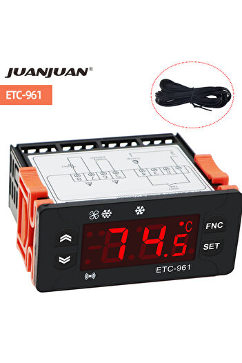 Choice ETC-961 Mini Temperature Controller 220v Microcomputer Thermostats Digital Thermostat Refrigerati...