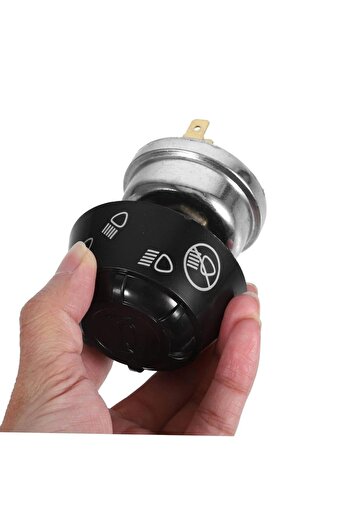 Choice Universal Tractor Excavator Truck Horn and Lighting Switch - Round 3-Position Rotary Switch for I...