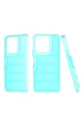 FILL Protective Case for Honor X6/X8 5G/70 Lite, Wave Shield, Thermoresistant Plastic, Turquoise