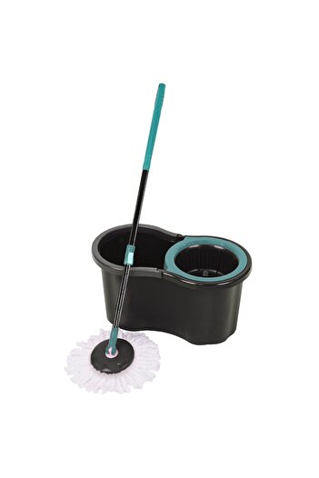 OEM Cleaning Set Grunberg BLACK EDITION, Mop Bucket with Plastic Spinner 15L, Blue