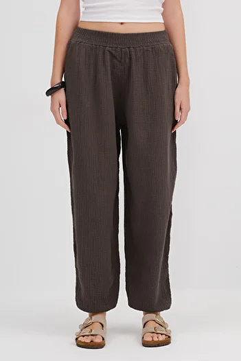 Addax Elastic Waist Jogger Pants Pn2437