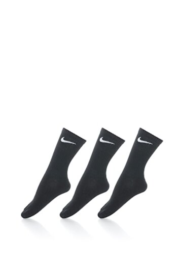 Nike , Set de sosete usoare Performance, Unisex - 3 perechi, Negru, XL