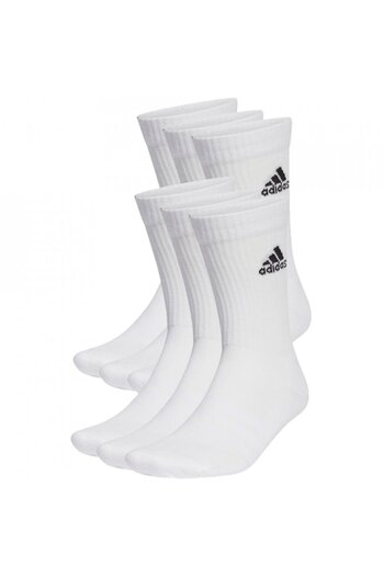 adidas Set 6 pairs Cushioned Crew socks, white, 37-39