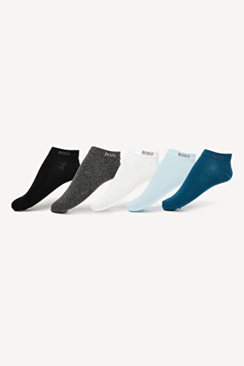 BOSS , Set of ankle socks - 5 Pairs, White, Black, Blue, Size 43-46