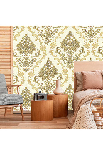 YALLA HomeGym Modern PVC Wallpaper 1 Roll For Living Room Bedroom Decor, 0.53m X 9.5m (510603)