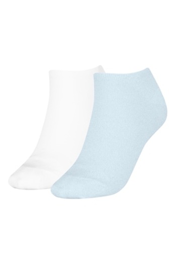 Tommy Hilfiger - Set ankle socks - 2 pairs, Pastel blue, Optical white, Size 35-38