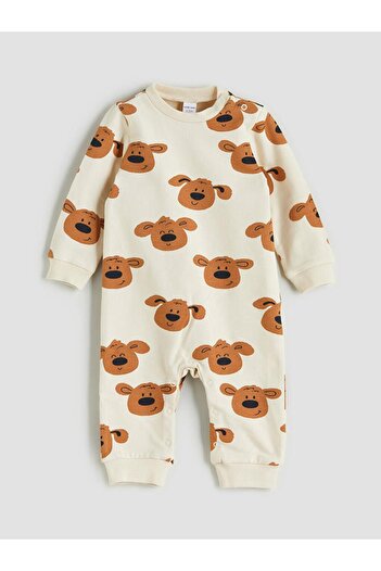 LC Waikiki Printed Baby Boy Snap Romper (W5)