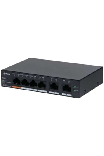 Dahua Technology Switch Dahua Technology cu 6 porturi, negru, 130 x 90 x 26 mm