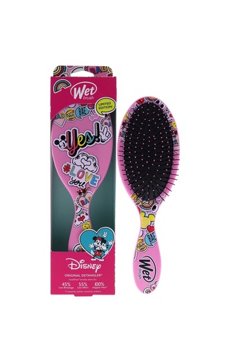 Wet Brush Original Detangler Disney Classic Brush - Peace Love Pink