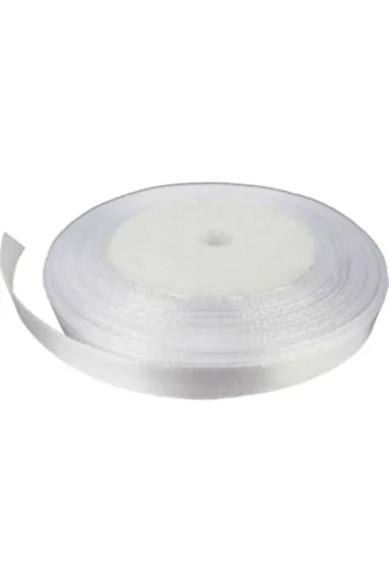 PartAntalya Λευκή Σατέν Κορδέλα 1cm 25 Yard -23 Yards Κορδέλα κοσμημάτων, Φαρδιά Σατέν, Κορδέλες Συσκευασίας-Στολισμού-Διακόσμησης