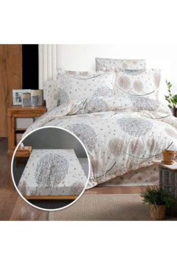 Ralex Bed Linen Ranforce 100% Cotton with Mattress Cover 140/160 cm x 200 cm, Duvet 200 x 230 cm, 2 Pillow