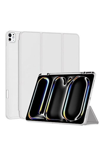 Rao Compatible Case for iPad Pro 13 2024, Flex Trifold, M35, TPU, Gray