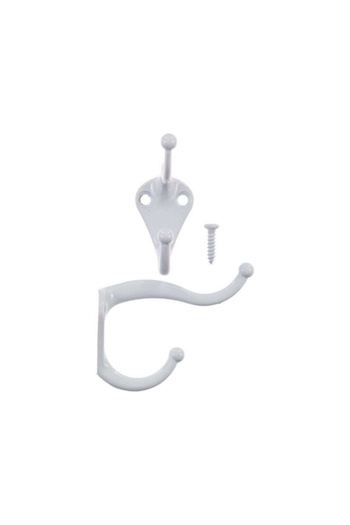 ACE 2-Piece Wall-Mounted Metal Small Coat and Hat Hook
