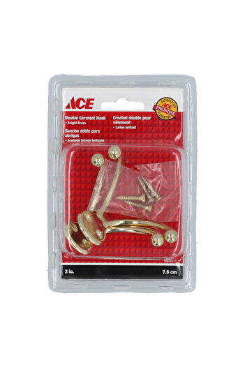 ACE Double Garment Hook 3 Inch