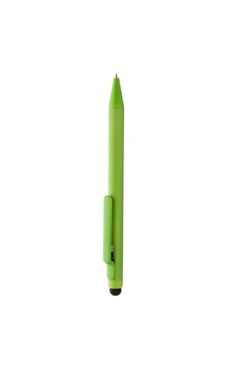 Rao Stylus Pen universal, with pen tip and clip, plastic, green color