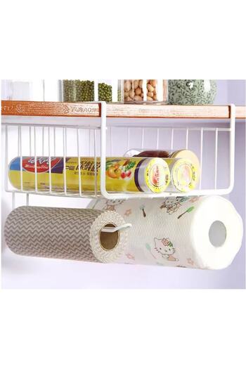 Star Master Metallic Storage Shelf for Under Shelf Use, 28 x 25 cm, White