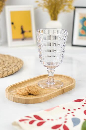 Depa Allegra Transparent Set of 6 Goblet Glasses 750 ml Acrylic Material - Not Glass Shatter Resistant