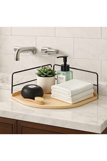 Okay Makeup Organizer Shelf |   Stainless Steel Organizer – Kitchen, Bathroom, Living Room, Study Desk