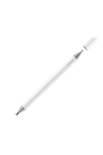 Rao Stylus pen capacitiv pasiv, cu doua capete de utilizare, universal, culoare alba