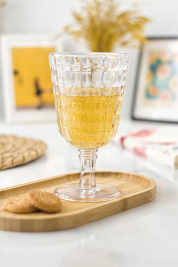 Depa Allegra Transparent Set of 6 Goblet Glasses 750 ml Acrylic Material - Not Glass Shatter Resistant