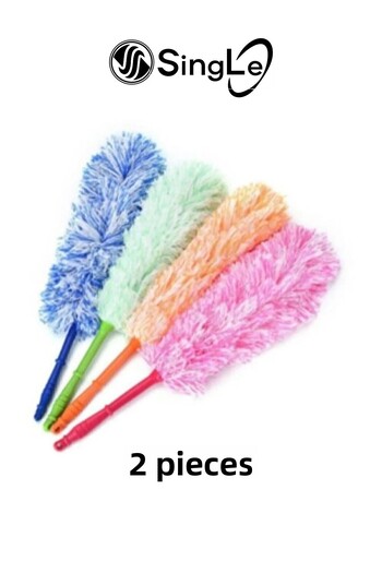 Single ( 2 Pieces ) Microfiber Magnetic Anti-static Bendable Dusting Tassel