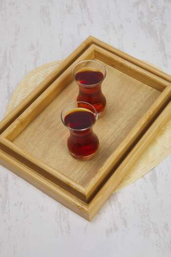 TRENDYOLMİLLA HOME 2-Piece Bamboo Serving and Presentation Tray Tphss25Tps00000
