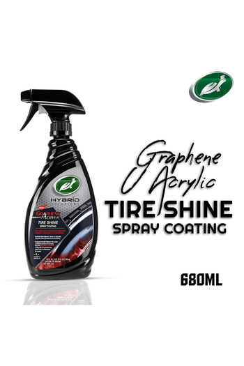 Turtle Wax Hybrid Solutions Graphene Acrylic Tire Shine Spray Coating 680ml – Deep Black Finish & Protection